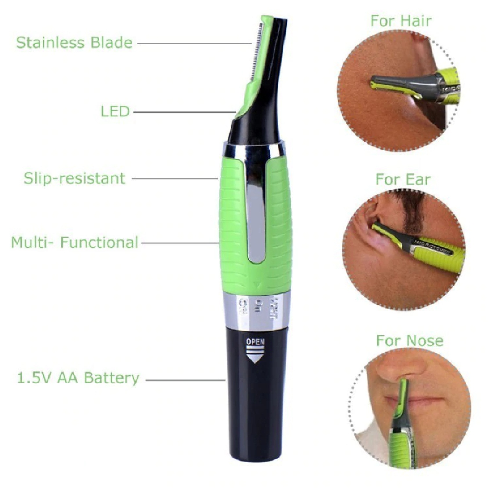 Buy Electric Micro Trimmer Remover Touch Max Personal Hair Ear Nose