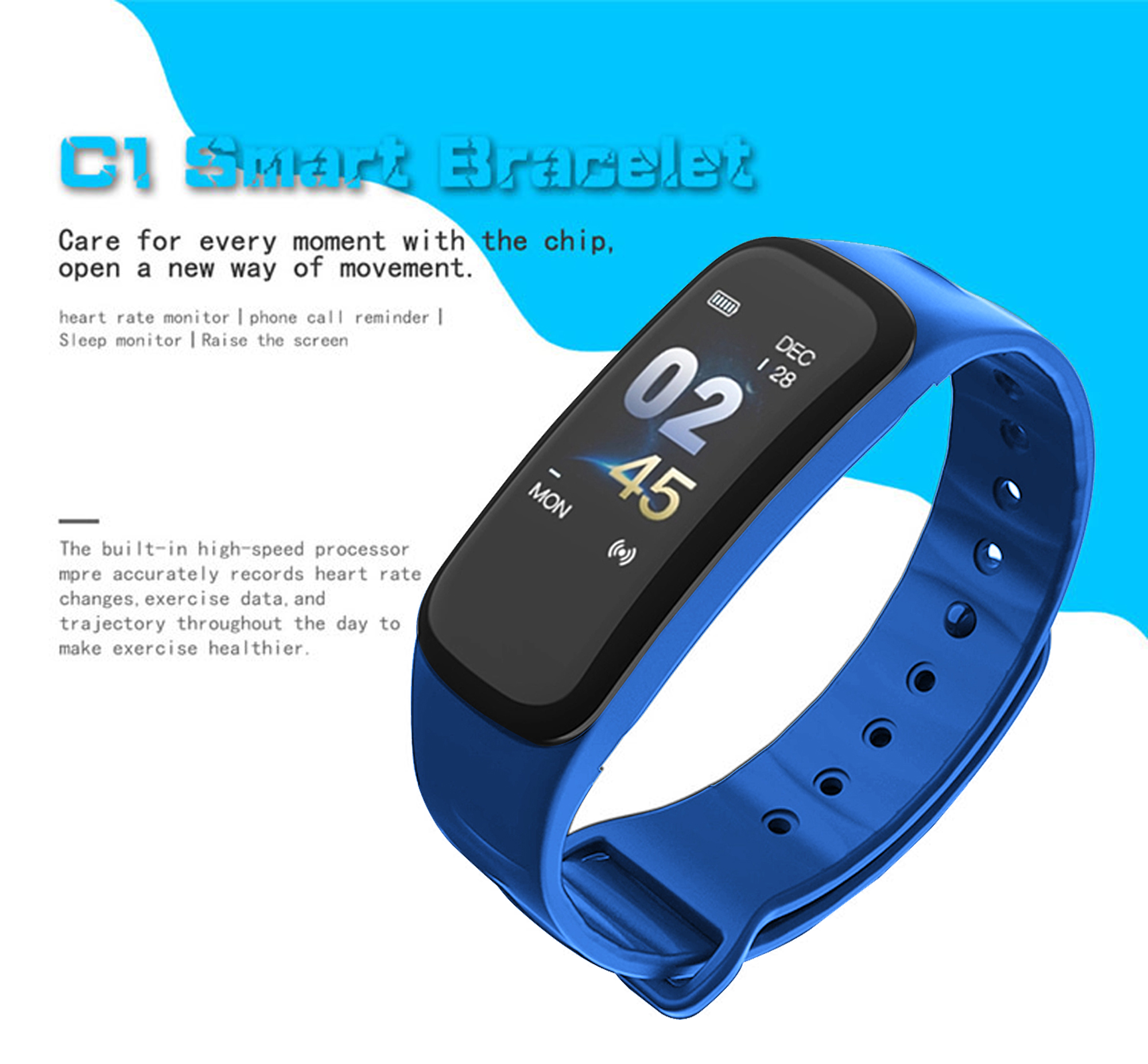 Buy GUG Smartband MultiFunction with Health Monitor C1 Plus Smart