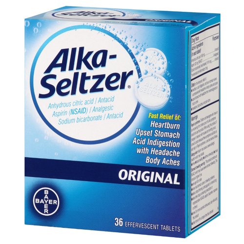 Buy Alka Seltzer Original With Aspirin, 36 Count (pack of 2) Online ...