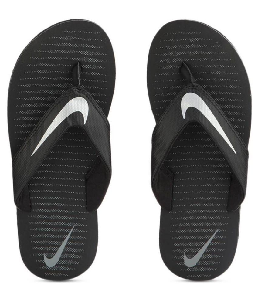 Buy Nike Men Black Silver Flip Flops Online @ ₹499 from ShopClues