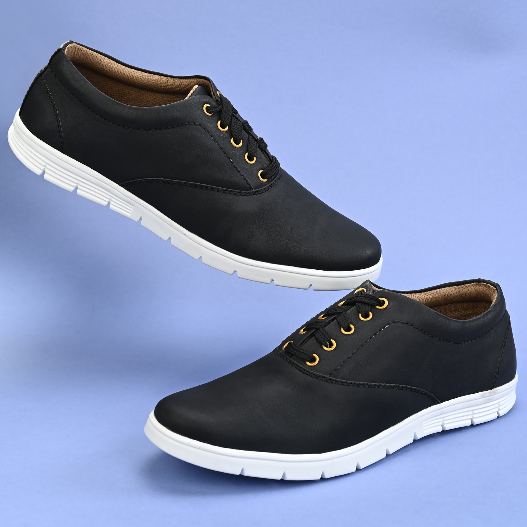 Groofer Men's Tan Smart casual Sneakers Shoes