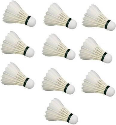 Feather Shuttle White Pack of 10