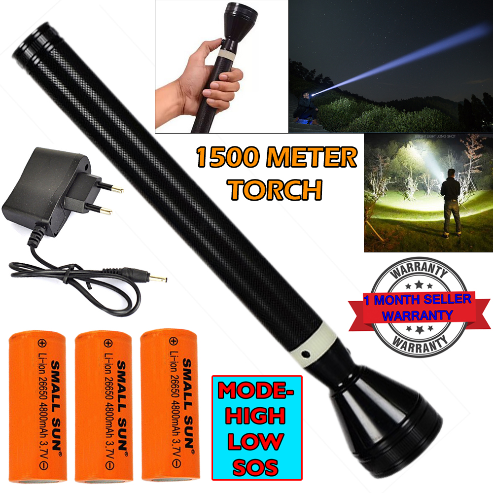 Buy CTB 1500 Meter Rechargeable LED Waterproof Industrial Security