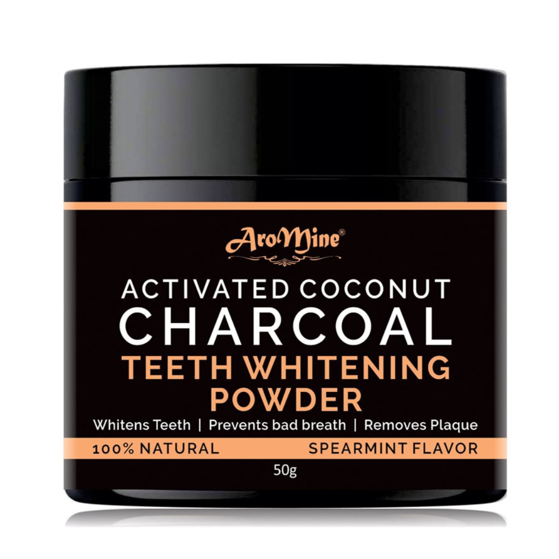 Buy AroMine Activated Coconut Charcoal Teeth Whitening Powder 50gm ...