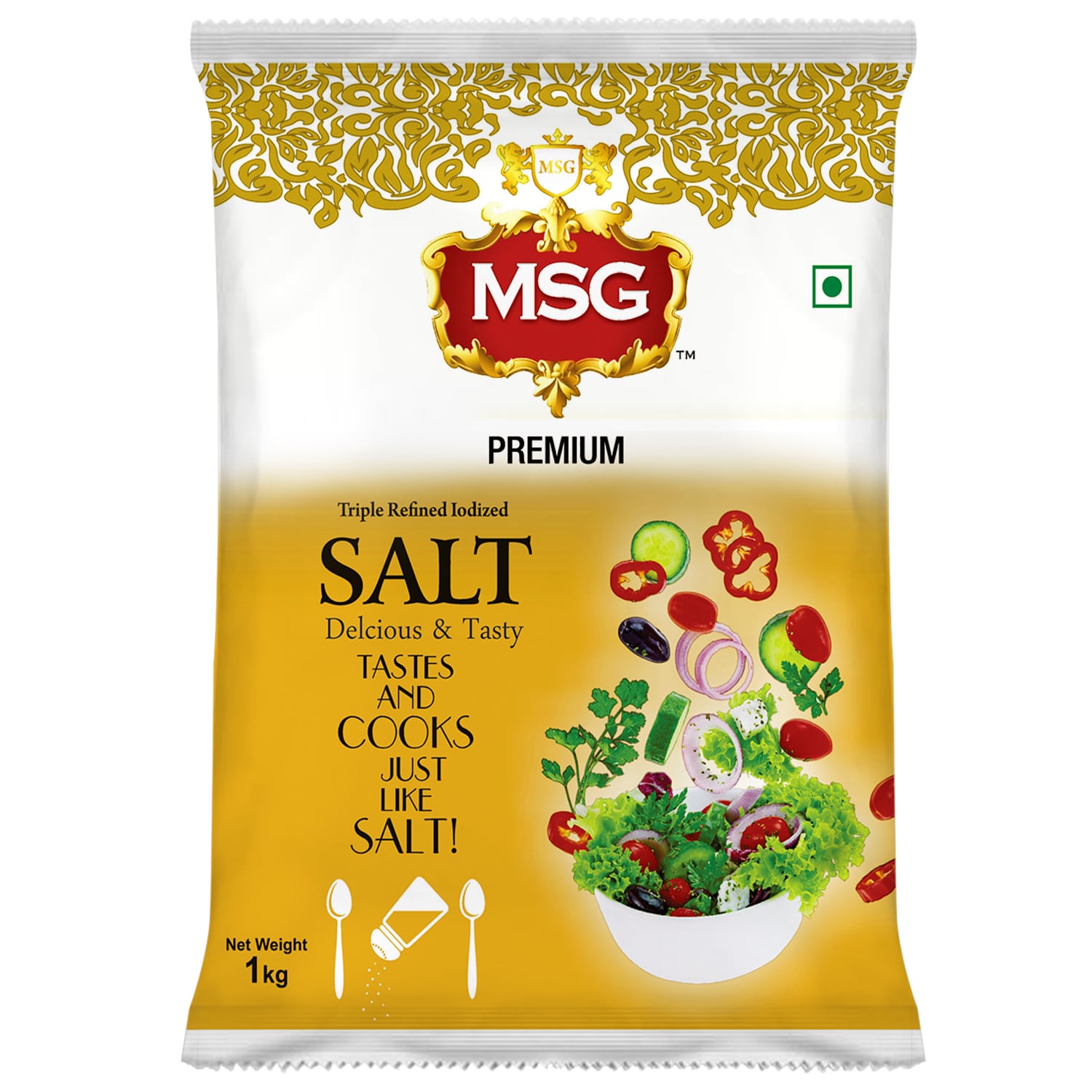 Buy MSG iodized (Triple Refined) Salt 1kg Online @ ₹17 from ShopClues