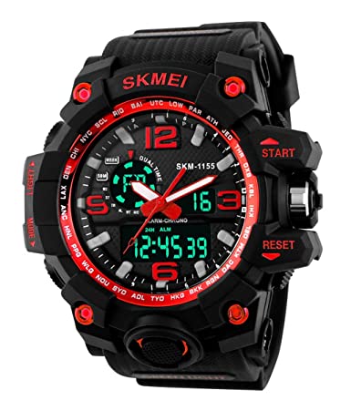 KRISS 1155 RED ANALOG AND DIGITAL WATCH FOR MEN AND BOYS