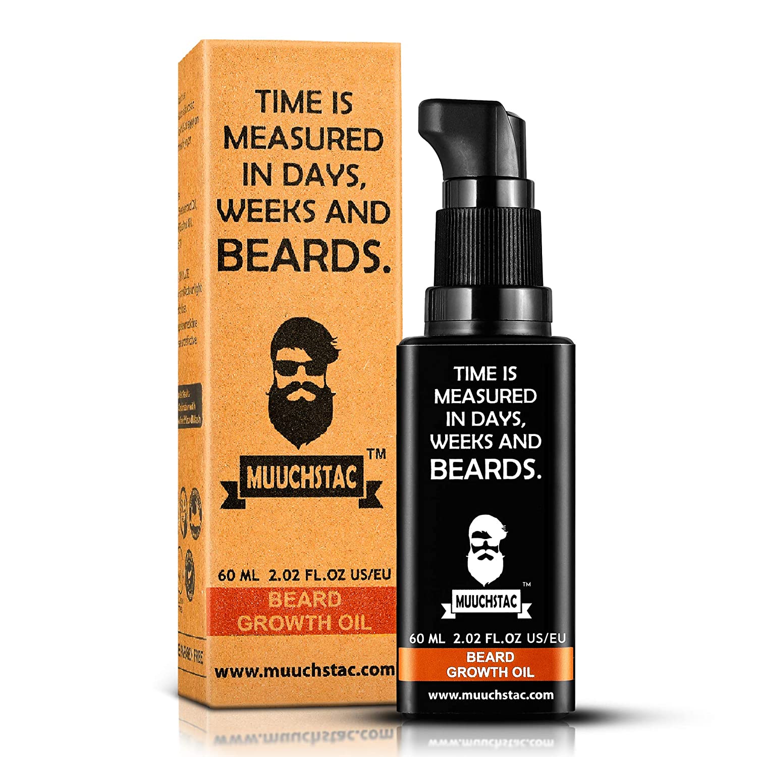 Buy Muuchstac Herbal Beard Growth Oil For Men For Thicker Longer Beard