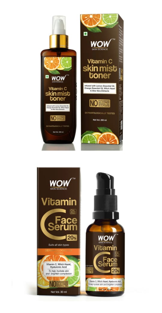 Wow Skin Science Vitamin C Tonner+ Wow Sin Science Vitamin C Serum