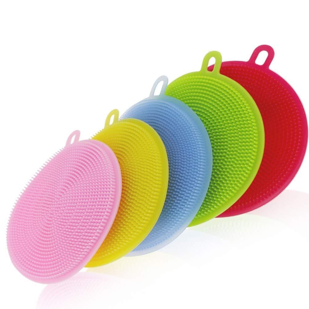 Buy SNR Scrubber- Non Stick Silicone Dishwashing Scrubber(Pack of 1 ...