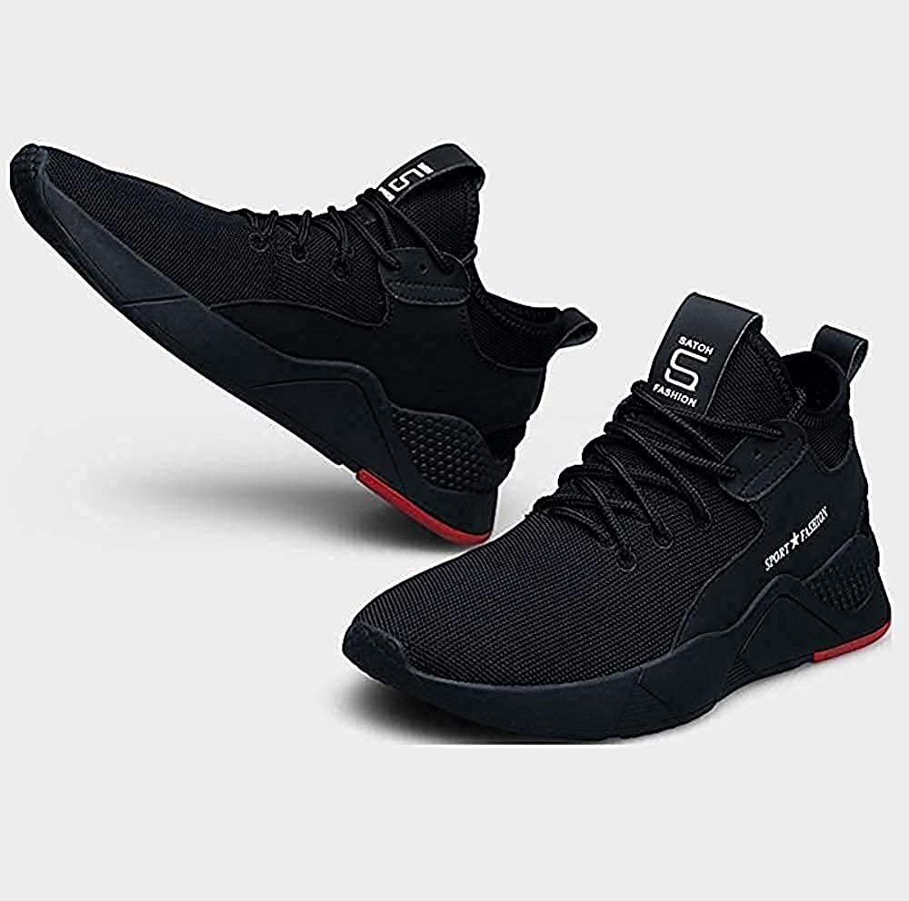 Buy Men's Black Running Sports Shoes Online - Get 38% Off