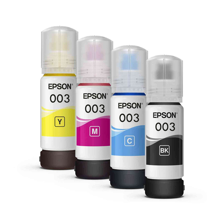 Buy Epson 003 Ink 65ml Black Cyan Magenta Yellow For L3110 L3150 Multi Color Ink Bottle 7770