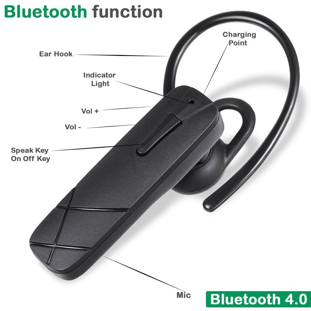 Buy S4 Single In the Ear Headset Bluetooth Wireless 4.1 with Mic Sport