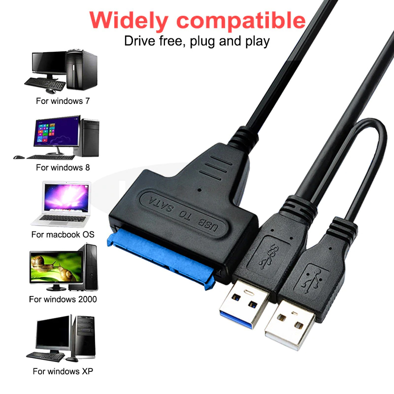 Buy usb 3 0 to sata iii adapter cable with uasp sata to usb converter