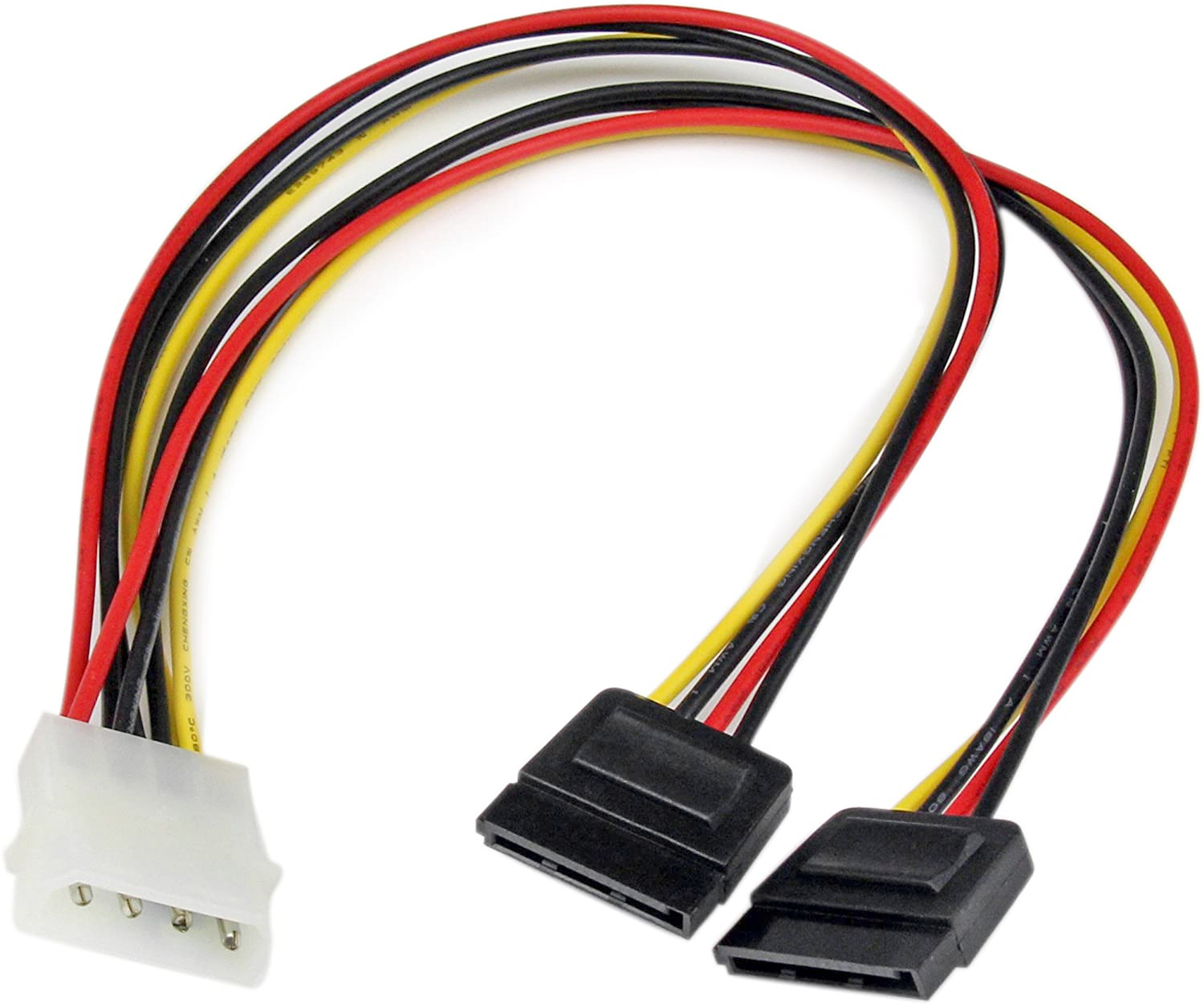 Buy Sata Iii Sata Cable With Locking Latch Molex Y Splitter Dual Sata Power Cable Pack Of