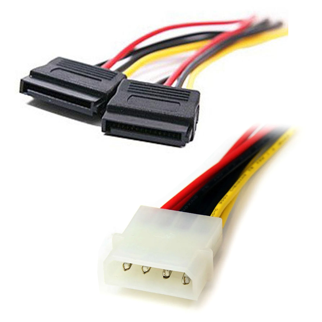 Buy SATA III (Sata 3) Cable with Locking Latch + Molex Y Splitter Dual