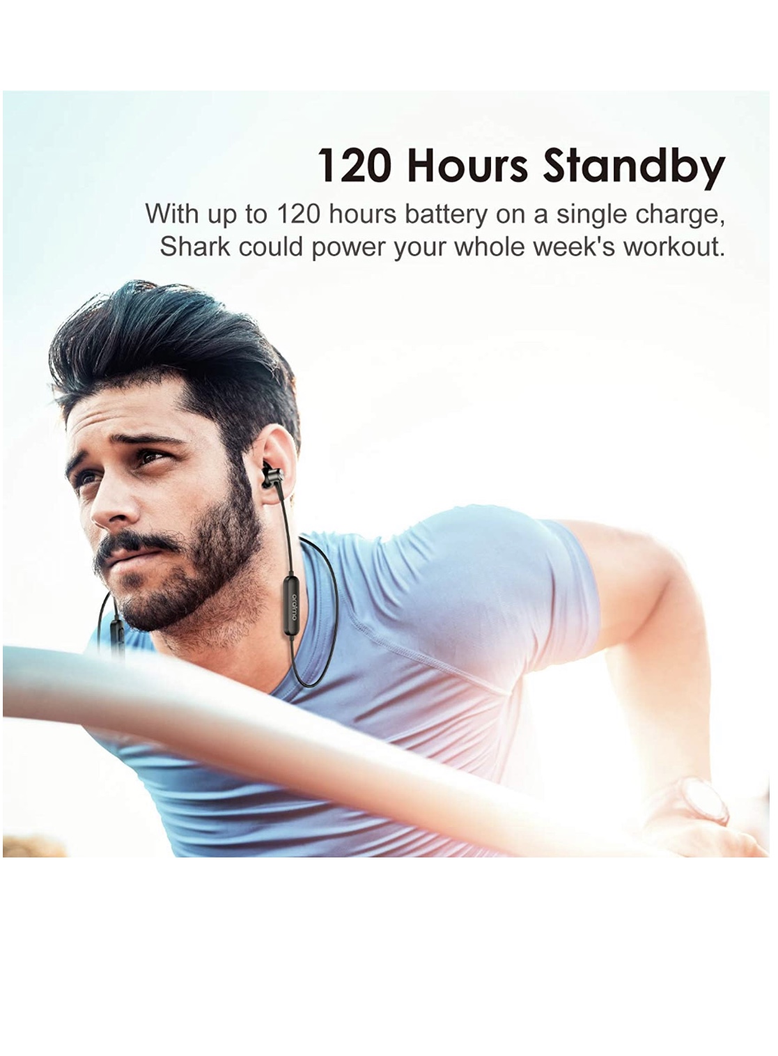 Buy ORAIMO Shark Sport Sweat Proof Wireless Headset Online ₹1449 from ShopClues