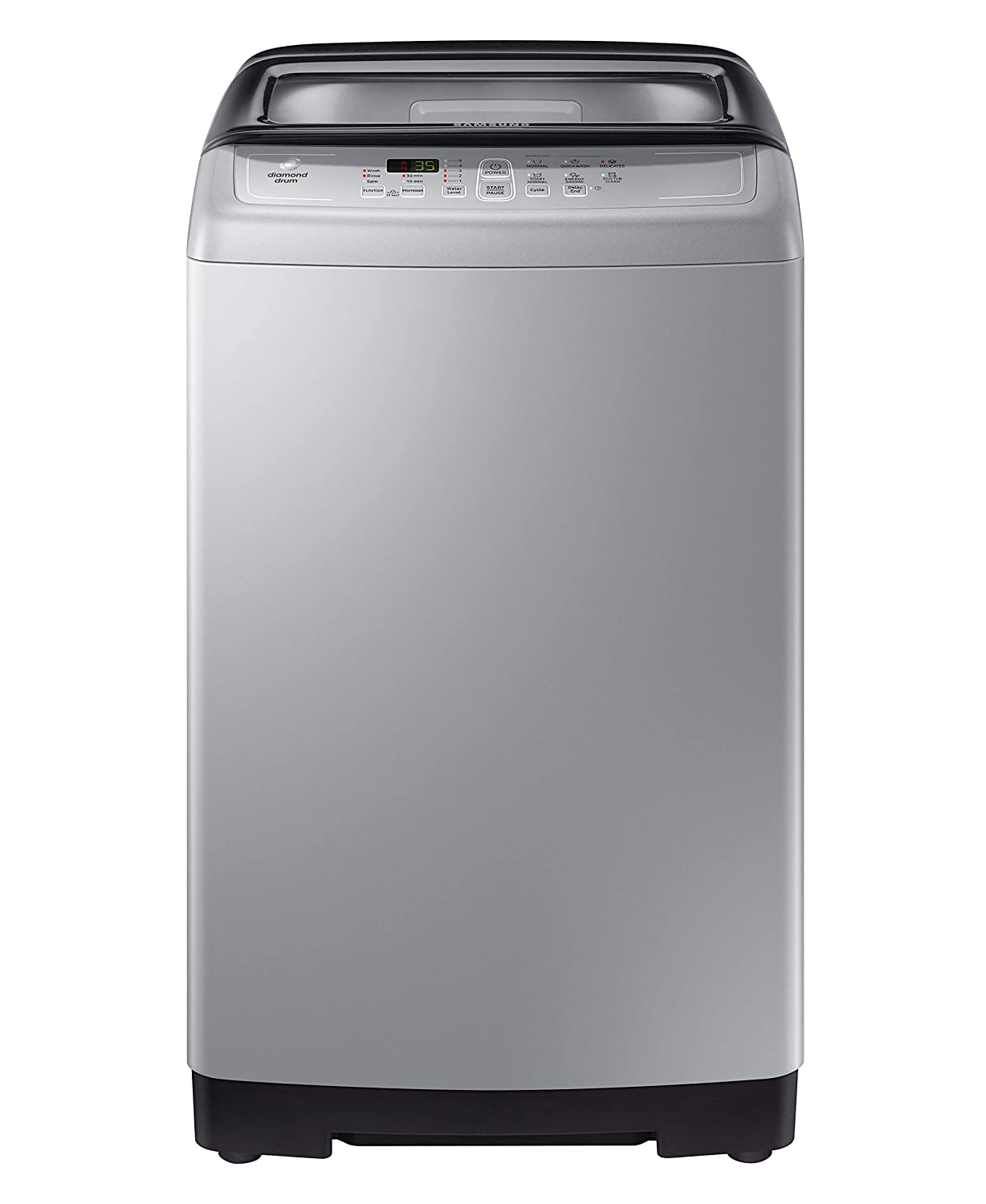 Samsung 6.5 kg Fully Automatic Top Loading Washing Machine  WA65A4002GS/TL, Imperial Silver, Center Jet Technology 