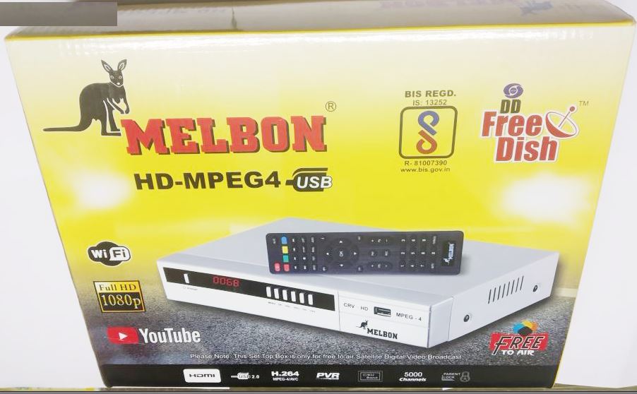 Buy MELBON MPEG4 FULL HD Set Top Box DD Free Dish Receiver Free to Air