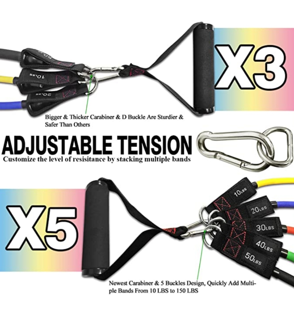 Buy ATAPE 5Level Resistance Tube Set for Strengthening and Toning