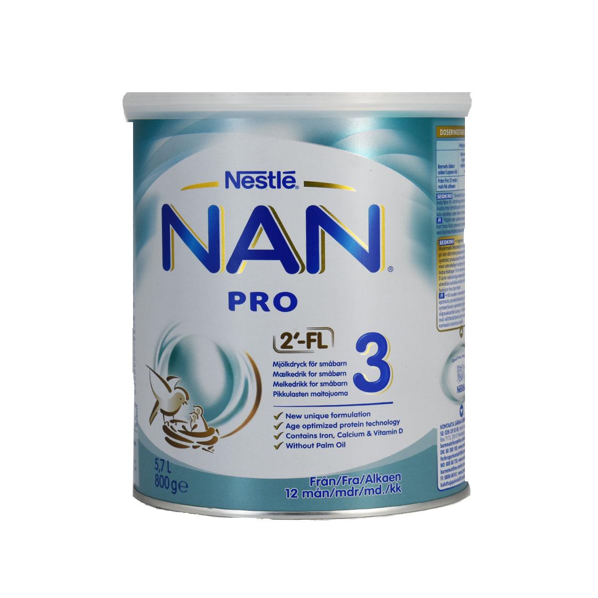 Buy Nestle NAN Pro 3 - 800g (Imported) Online @ ₹3625 from ShopClues