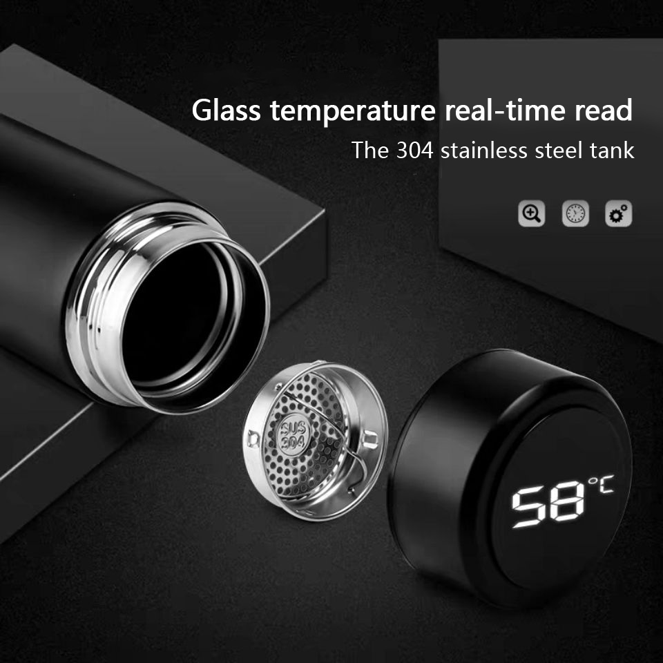 Buy HBNS Smart Flasks Vacuum Stainless Steel Water Thermal Bottle LED