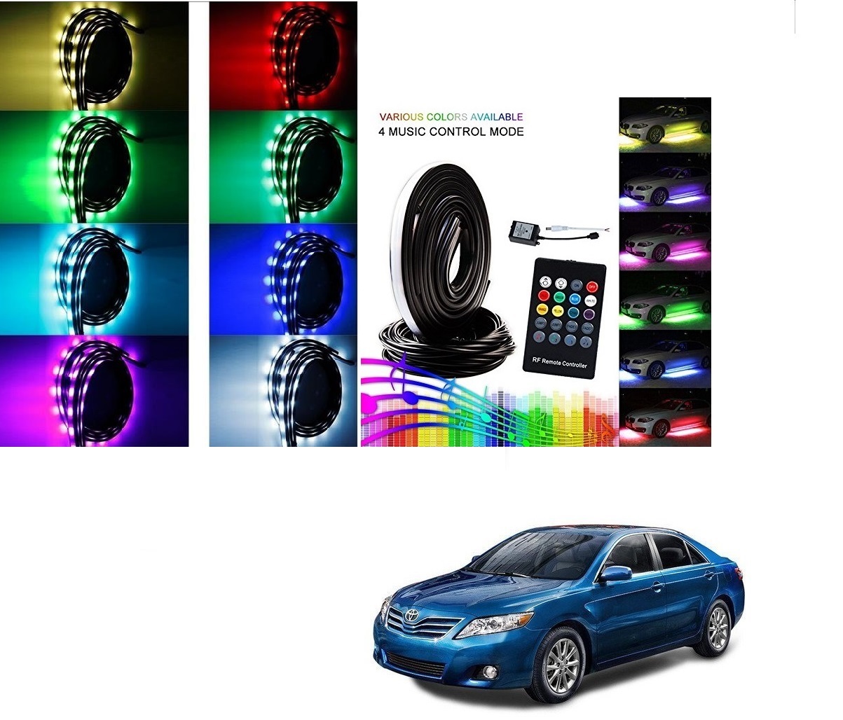 Buy Auto Addict Car Underbody Lights Underglow Atmosphere Lights IR