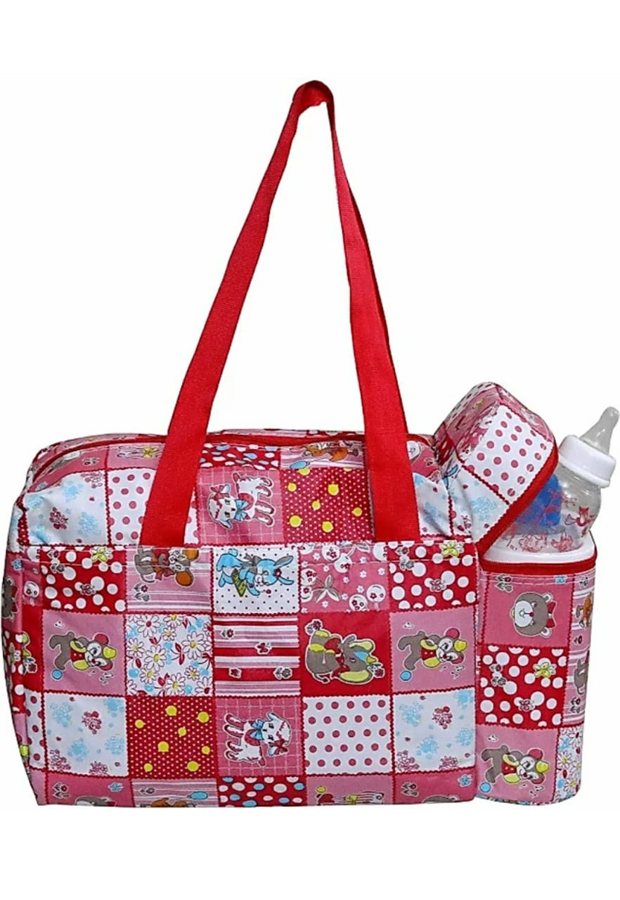 Child Chic Mother Baby Diaper Nappy Changing Bag Travel Shoulder Bag RED