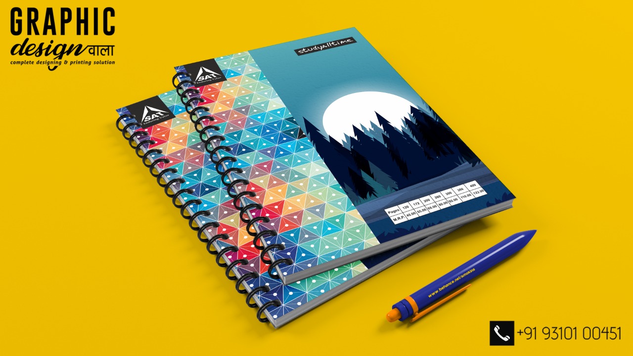 Buy Spiral notebooks 600 pages best quality set of 5 pcs Online ₹799
