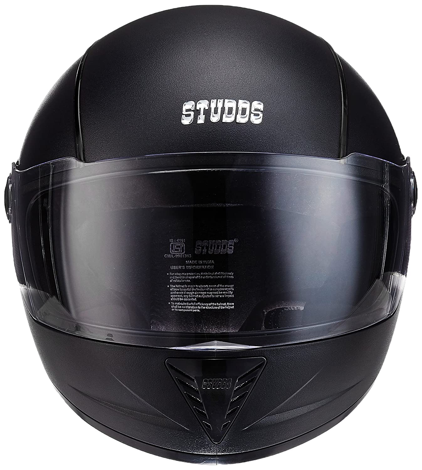 Buy Studds Professional Helmet FULL FACE BLACK LARGE Strip (L Head