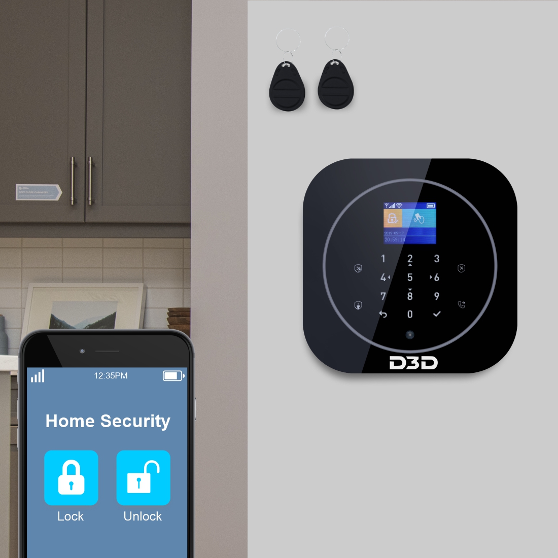 Buy D3D Smart Life WiFi GSM Security Alarm System for Home Shop Office
