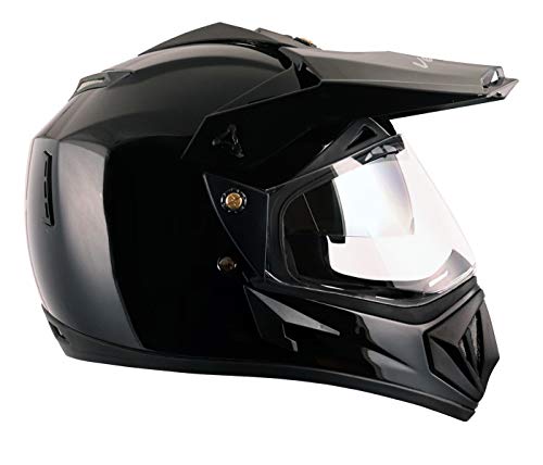 Buy VEGA OFF ROAD D/V DK FULL FACE DULL D.BLACK-LARGE Off Road Helmet ...