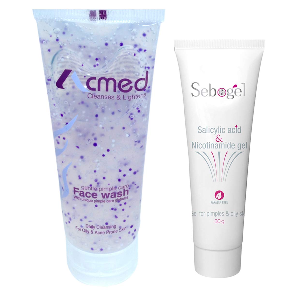 Buy Acmed Pimple Care Face Wash 70 Grams and Sebogel Salicylic Acid