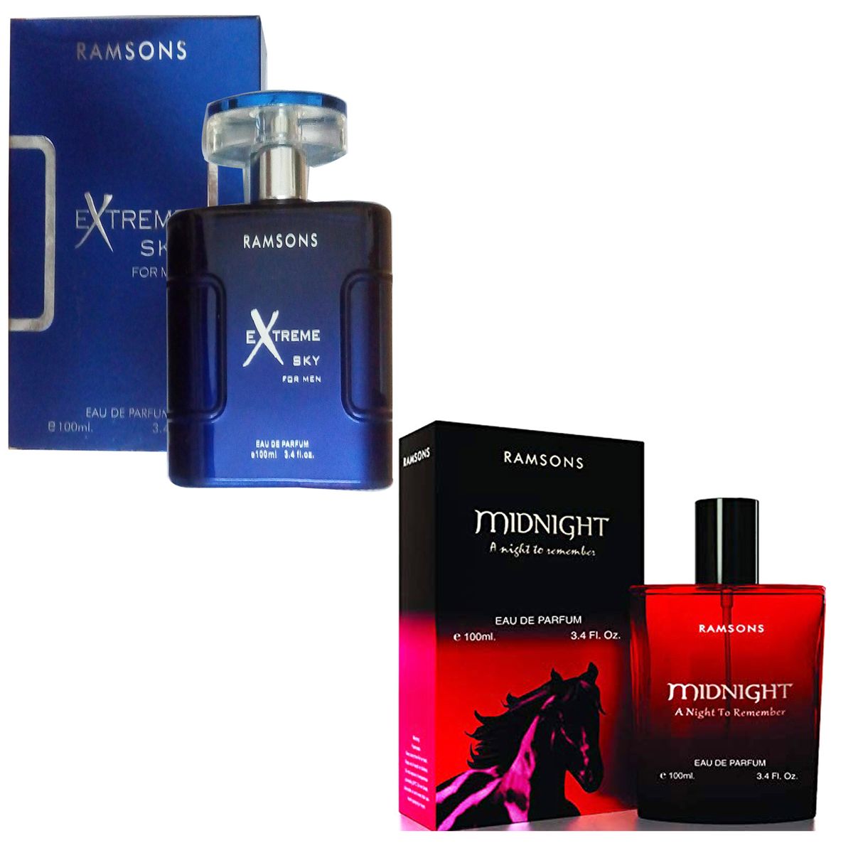 Buy Ramsons perfume(extreme sky for men, midnight perfume) 100ml 2psc ...