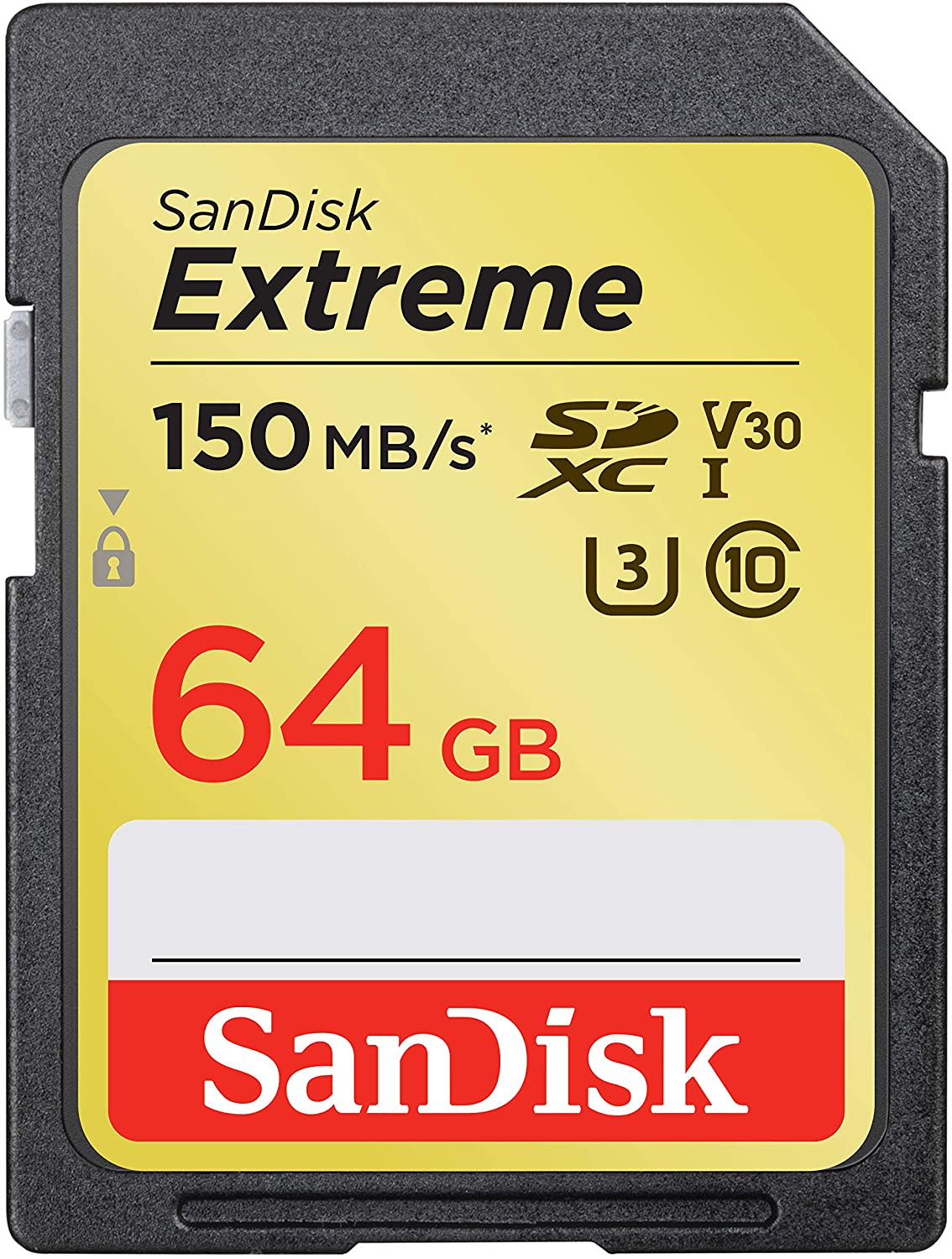 SanDisk Extreme 64 GB Extreme SDHC Class 10 150 MB/s Memory Card