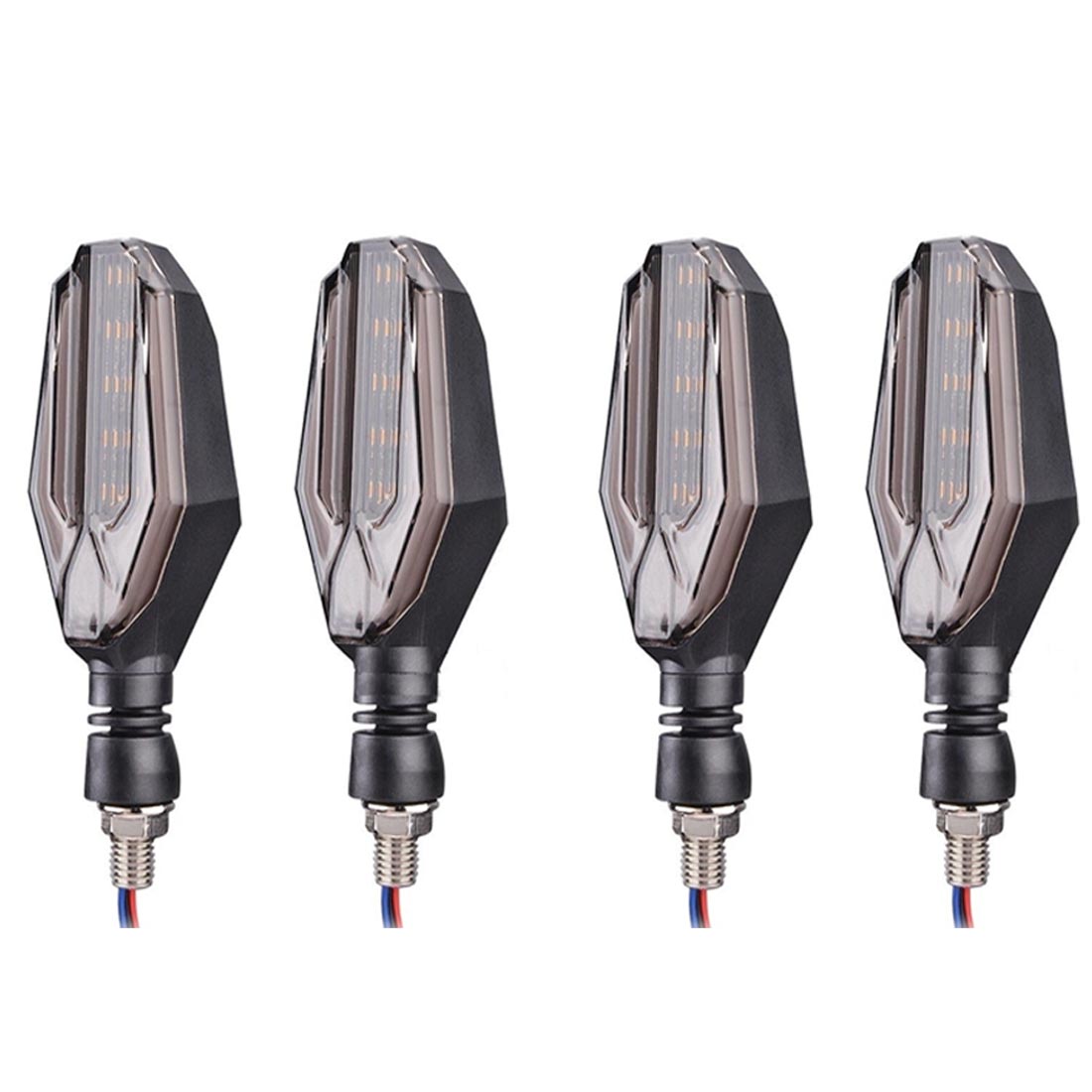 Buy Bike Motorcycle Front Rear 4 PCs U Shaped LED Indicator