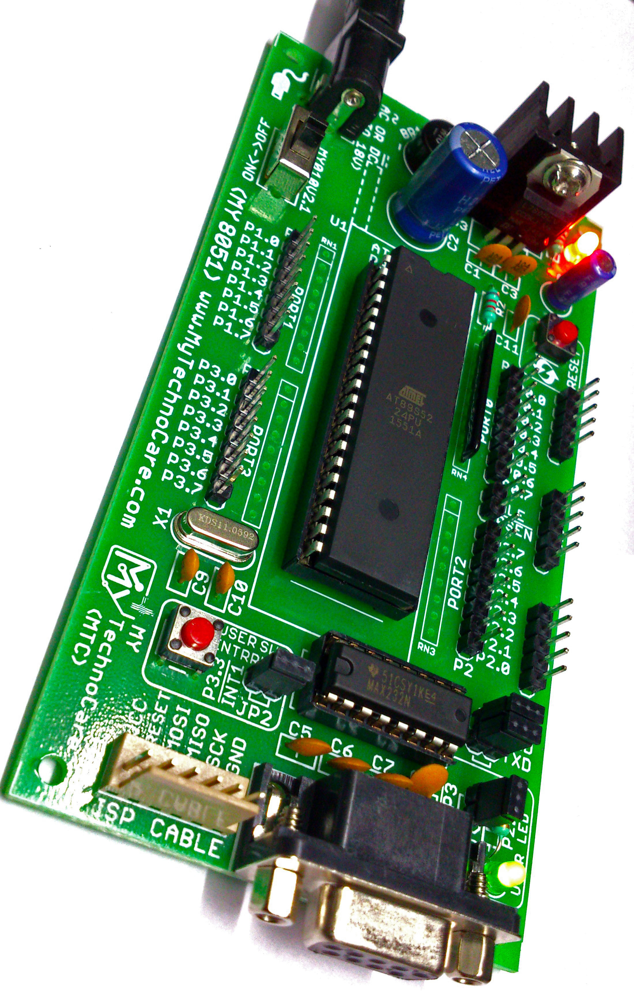 8051 Microcontroller Board With Zif Socket Kit My Technocare