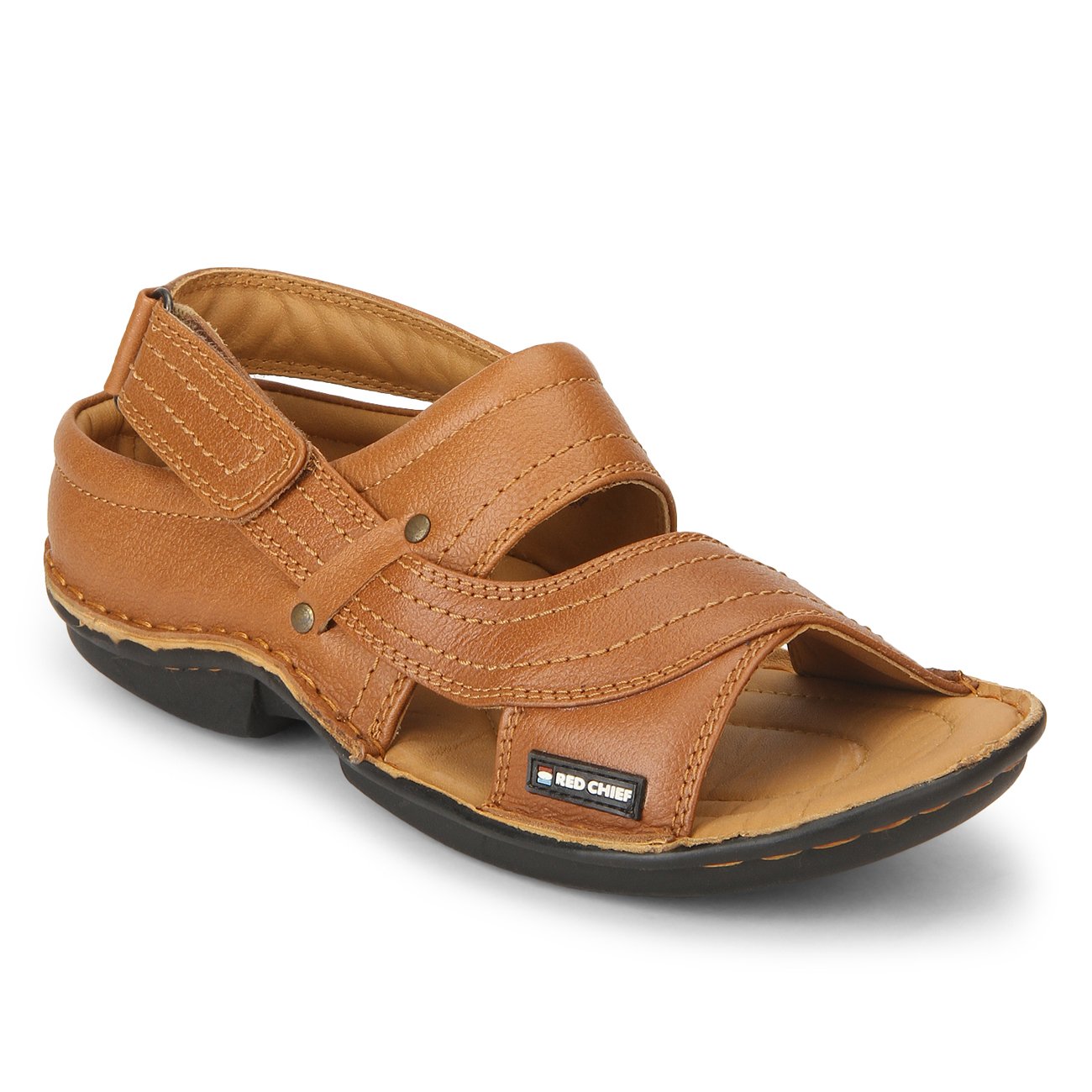 Buy Red Chief Leather TAN Color RC0247 Sandal Online @ ₹2395 from ShopClues