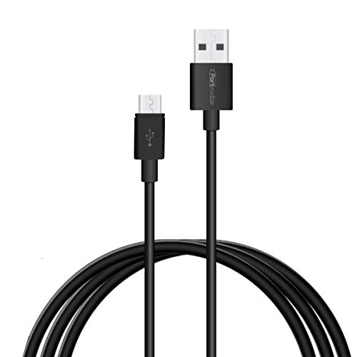 Portronics POR 654 Konnect Core 1M Micro USB Cable With Charge and Sync Function  Black 