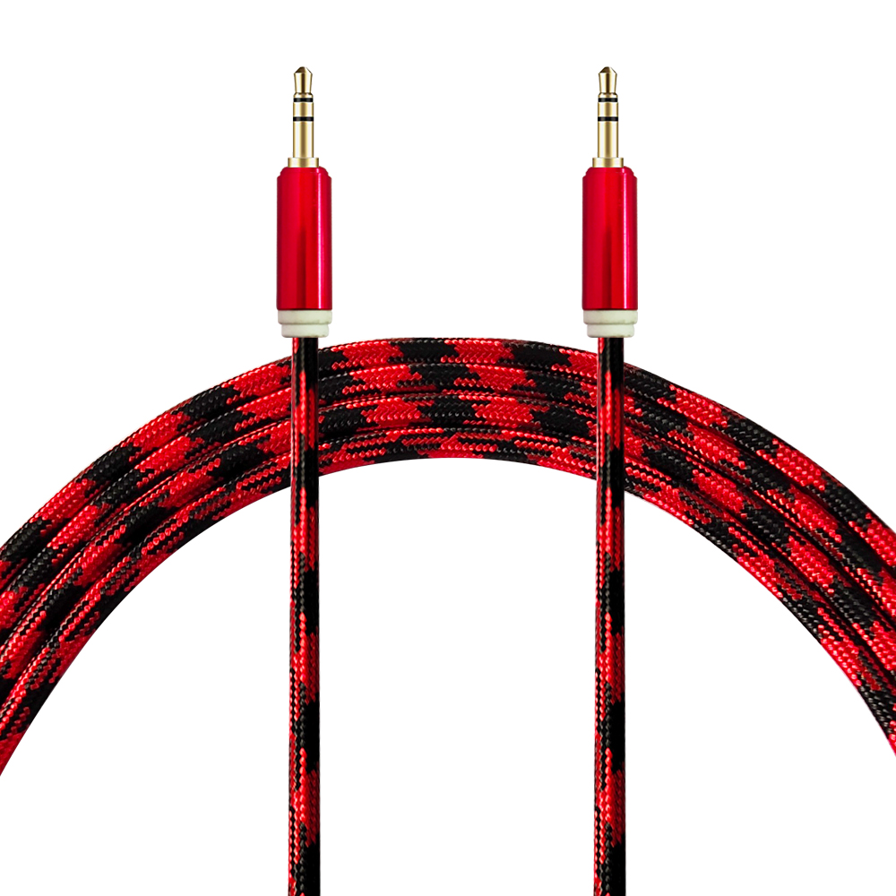 Digimate 3.5 mm Male to Male Stereo Audio Aux Cable, 4.9 Feet, 1.5 Meters Assorted Colors