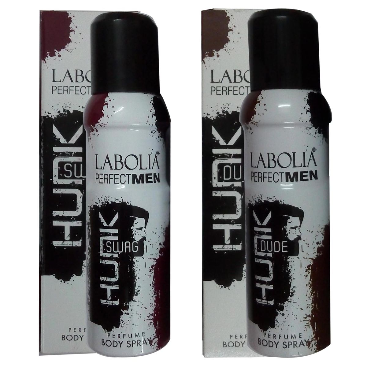 Labolia deodorant  hunk swag perfect men, hunk dude perfect men body spray  120ml pack of 2