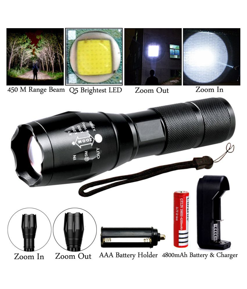 Buy Zoomable Rechargeable Emergency Light/Torch Online ₹295 from