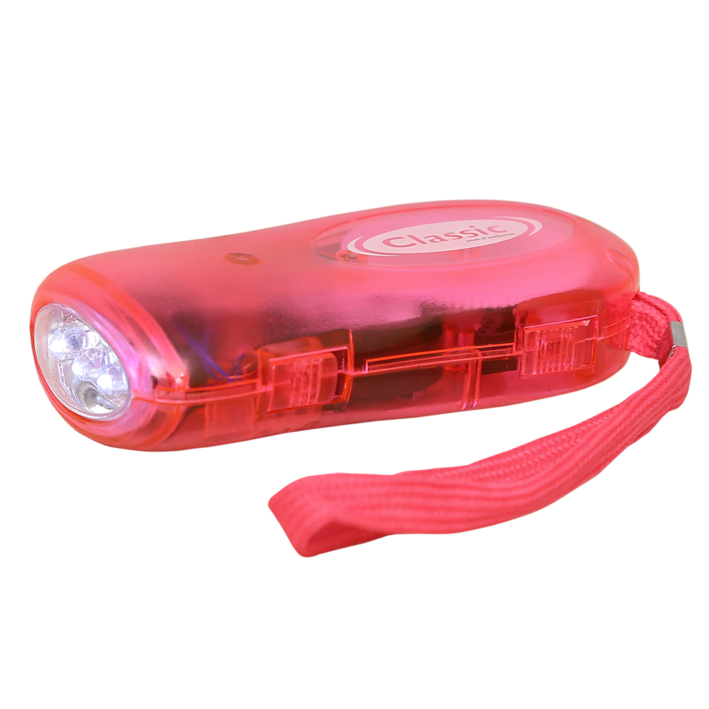 Buy Classic Hand Pressing Rechargeable Emergency LED Flashlight Torch