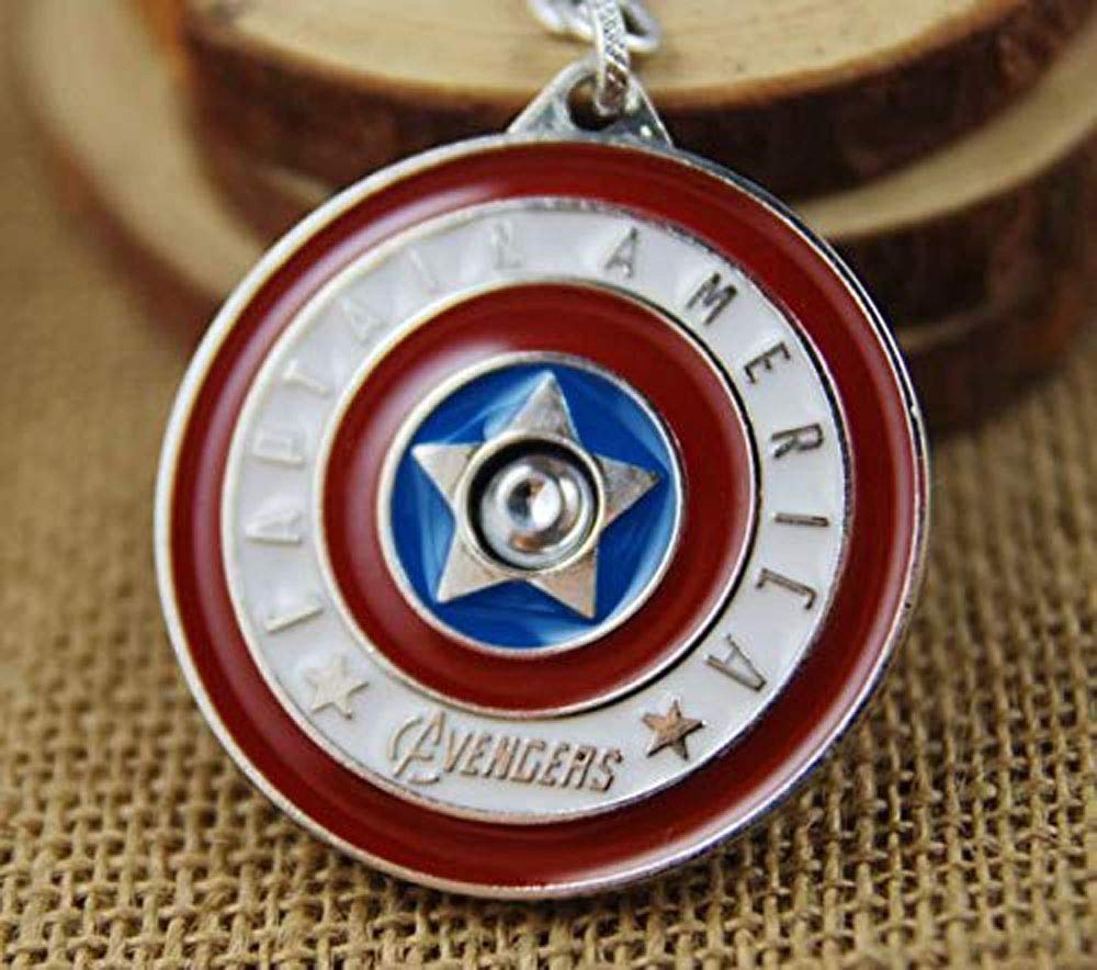 Buy Captain America (Shield) Key Chain Rotating Key Chain Online ₹299