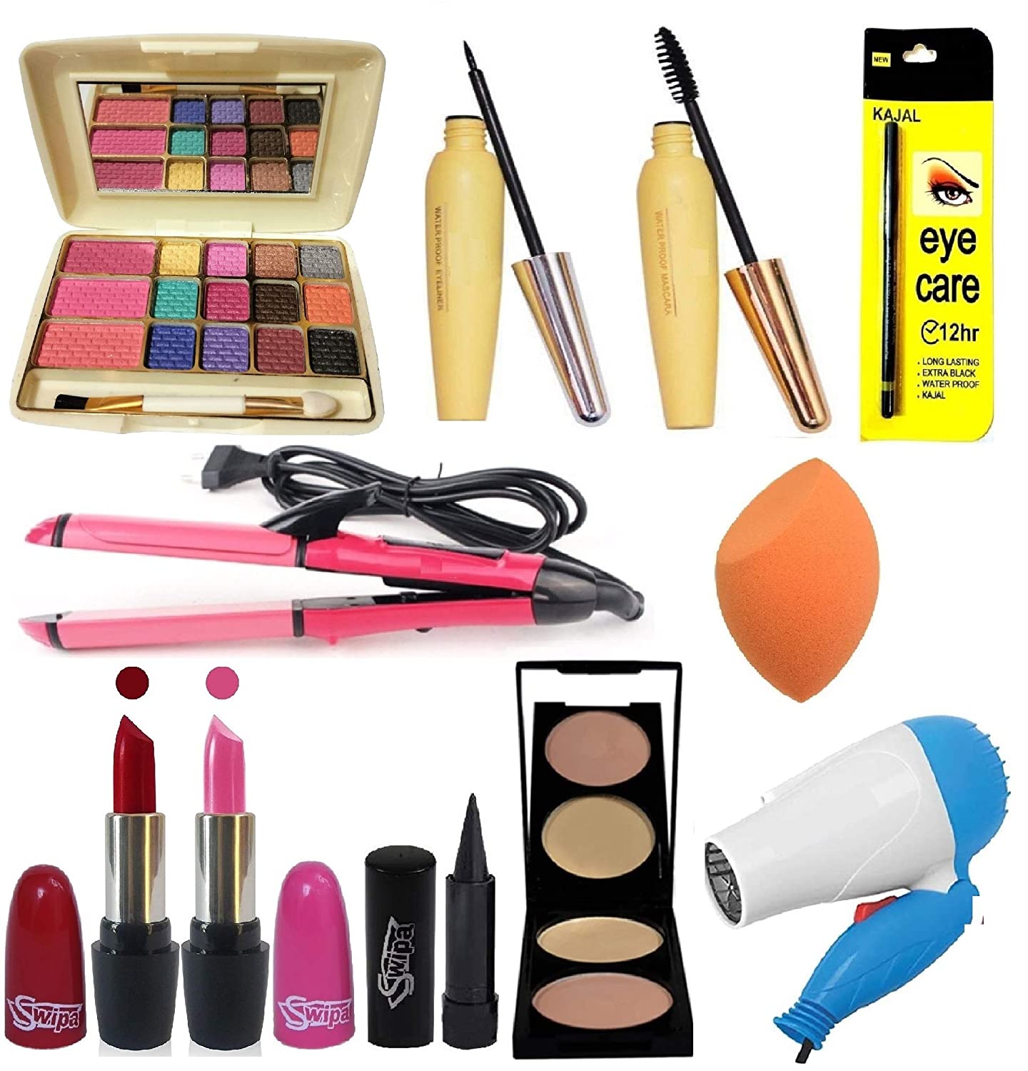 Buy SWIPA Makeup Kit Combo Set(Pack Of12) Online Get 53 Off