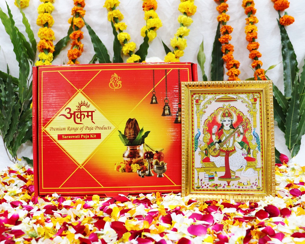 Buy Arkam Saraswati Puja Samagri Kit for Basant Panchami/ Vasant ...