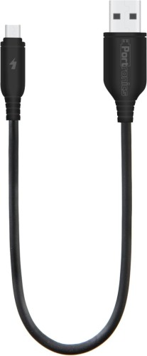 Portronics POR 382 Konnect Flex Mini 1 m Micro USB Cable  Compatible with All Micro USB Devices, Black, One Cable 
