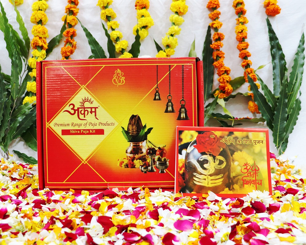 Buy Arkam Shiv Puja Samagri Kit For Shivratri Shiva Pooja 40 Items With Detailed Puja Vidhi 5670