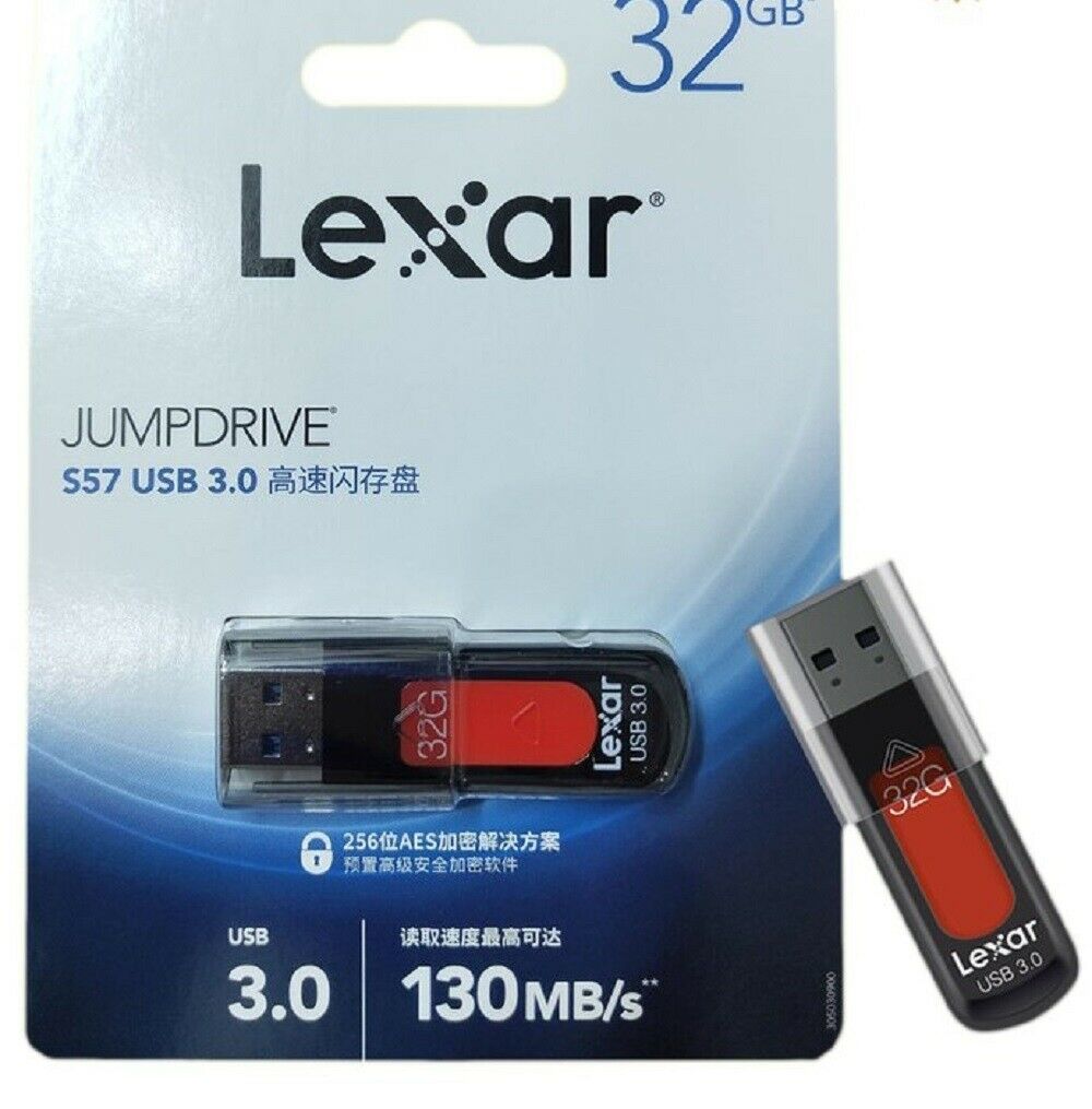 Buy Lexar 32GB JumpDrive S57 USB 3.0 TypeA Flash Drive (Red) Online