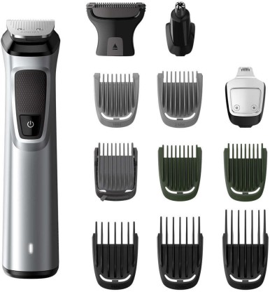 Philips MG7715/15 Multi Grooming Kit For Men Runtime 120 min Trimmer for Men Silver, Black