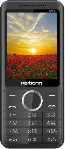 Karbonn Kx80 Dual Sim 2.8 Inch Display Feature Phone Black Red